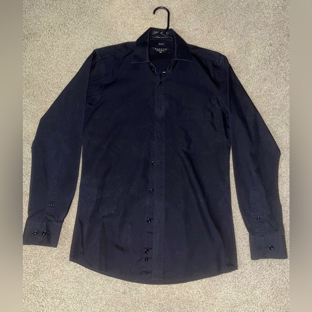 Black dress shirt slim fit